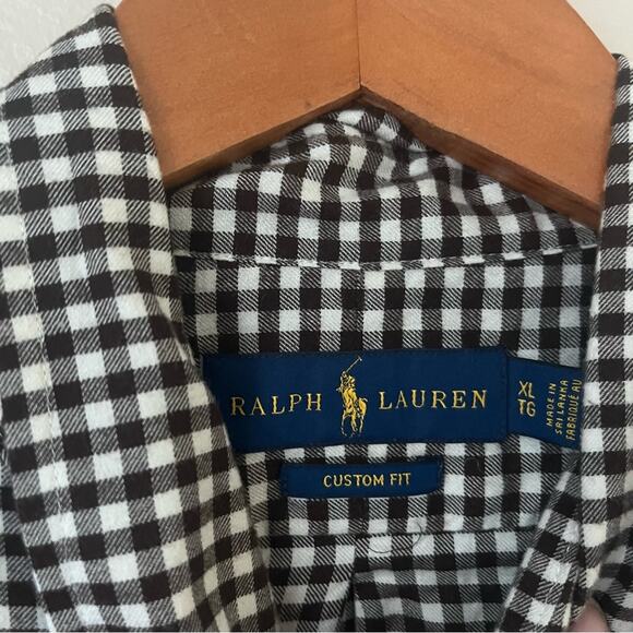 Ralph Lauren Brown Plaid Custom fit Size XL TG - Picture 5 of 6